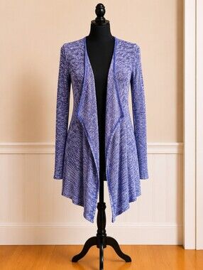 Volcom Women's Blue Open Front Sweater
